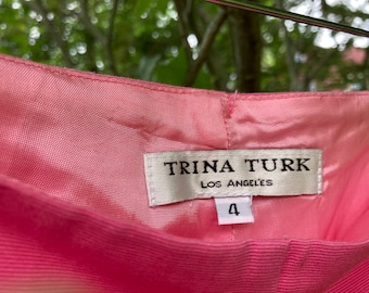 Trina Turk Hot Pink Capri Pants, size 4 - hot pink pants, Vintage Trina Turk, Designer Pants