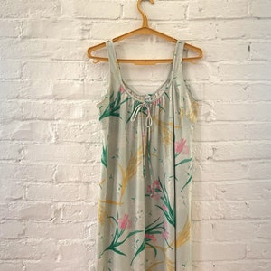 Vintage 70s Floral Long Nightgown by Travel Lite Boutique, size small -        patio dress, loungewear, house dress, vintage sleepwear