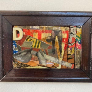 Fine Art Collage - mixed media art, found object art, ephemera
