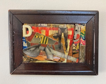 Fine Art Collage - mixed media art, found object art, ephemera