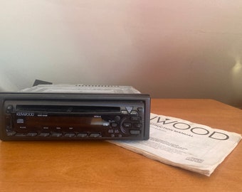 Radioodtwarzacz samochodowy Kenwood KDC-215S z lat 90., odtwarzacz CD z instrukcją obsługi