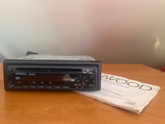 90s Kenwood KDC-215S Car Stereo CD Receiver, Audio Deck With
