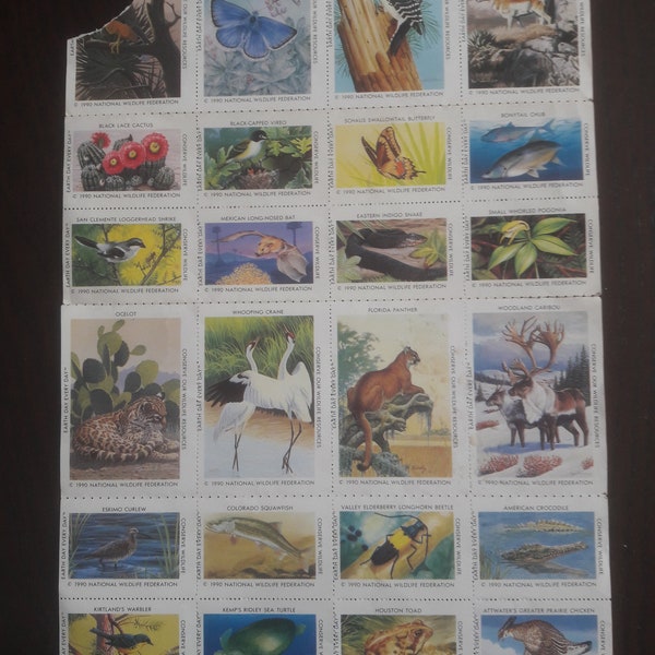 Wildlife Stamps of the National Wildlife Federation, 1990 - an American tradition since 1938