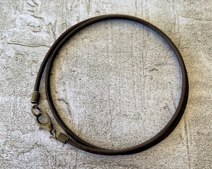 Natural Dye 2mm Leather Cords, Round Leather Cords Leather Cording