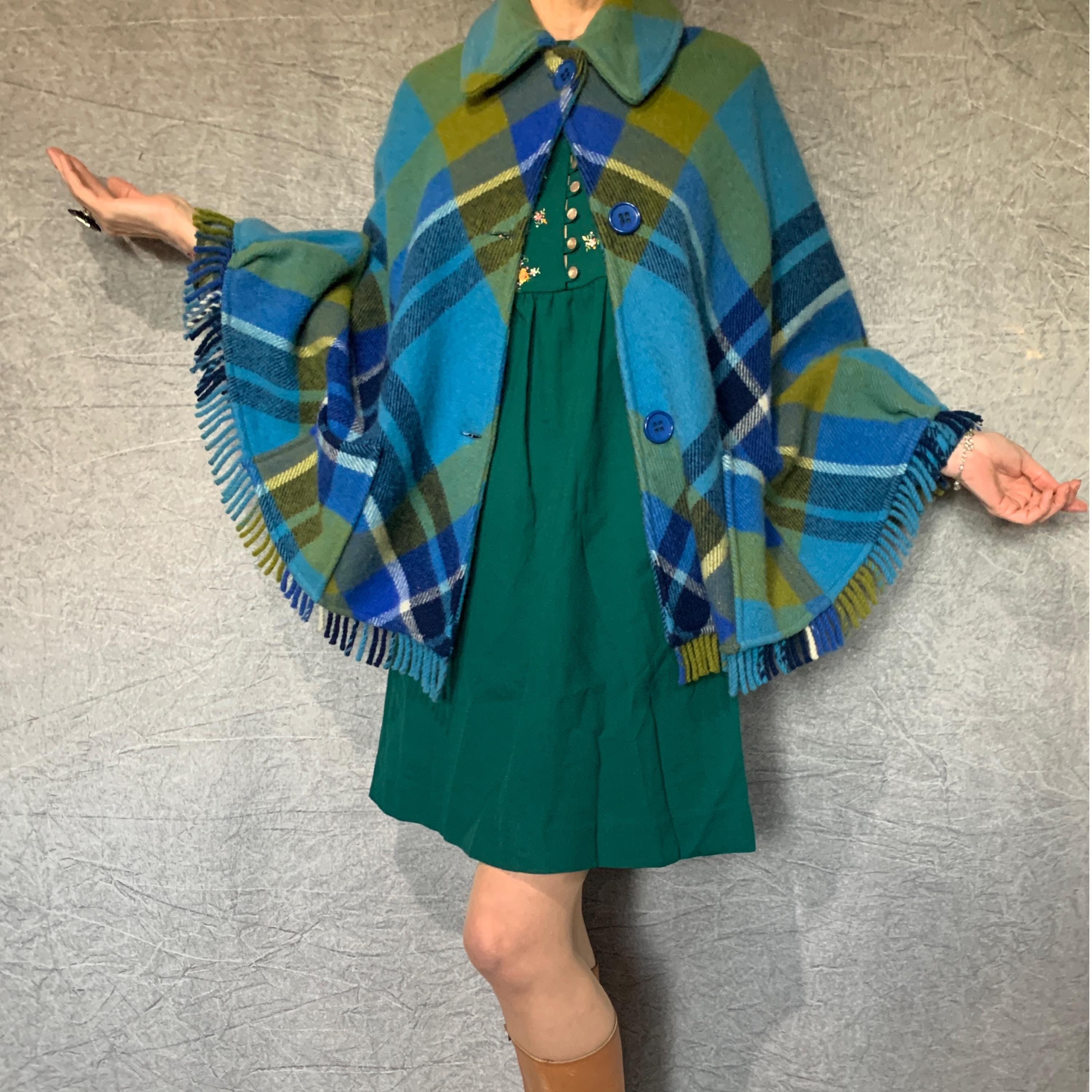 80s Wool Poncho - Etsy