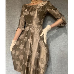 Vestido vintage estilo bolha dos anos 50 e 60 // Vestido de noite vintage // Vestido formal de baile dos anos 60 // Tamanho 8