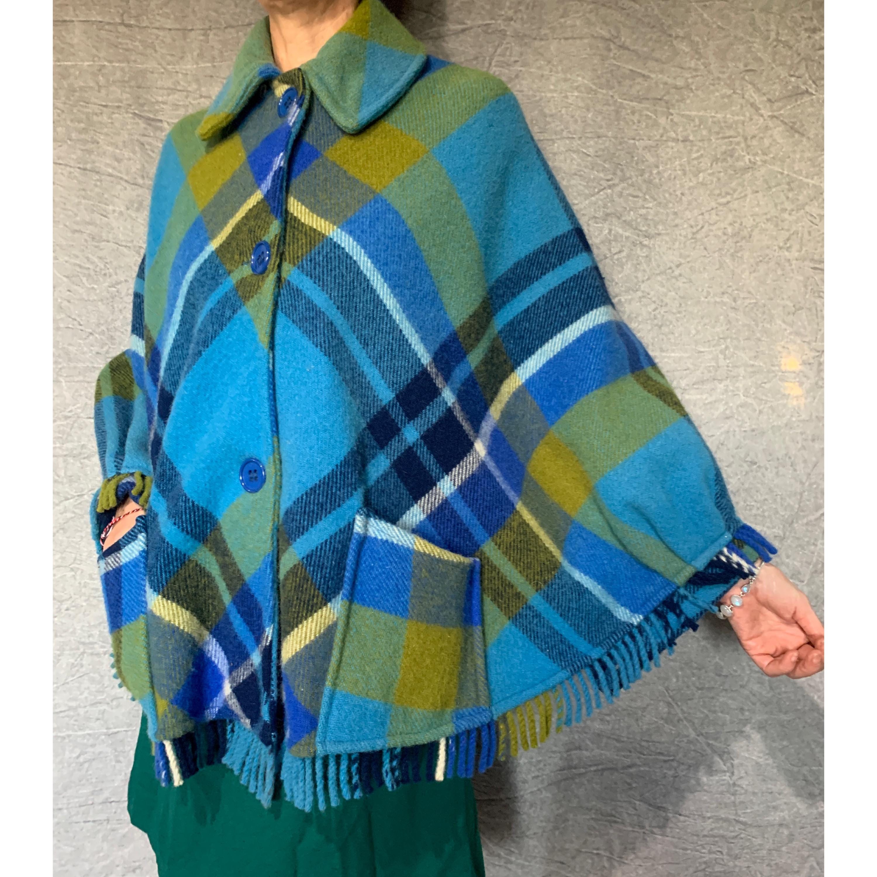 80s Wool Poncho - Etsy