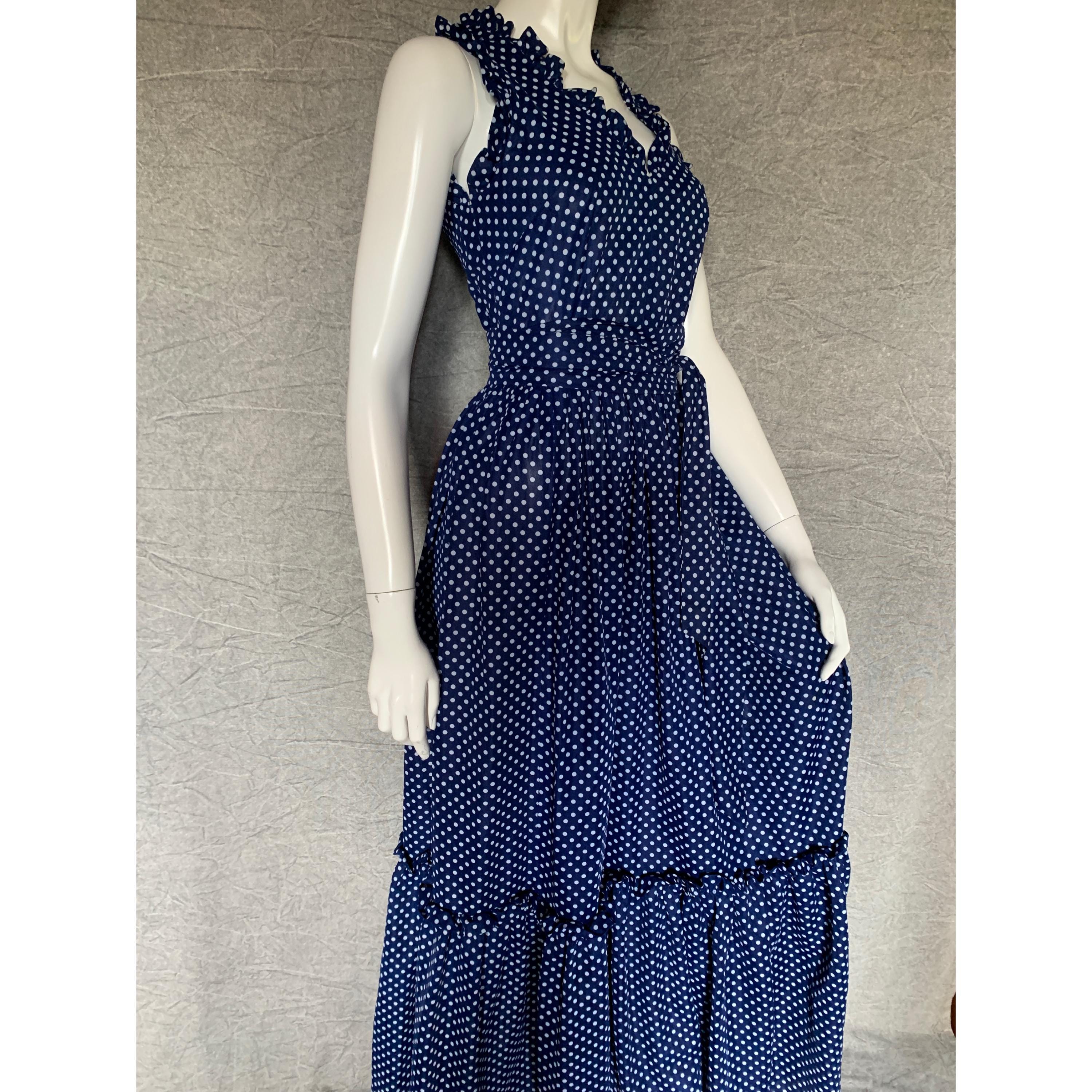 70s Polka Dot Dress UK