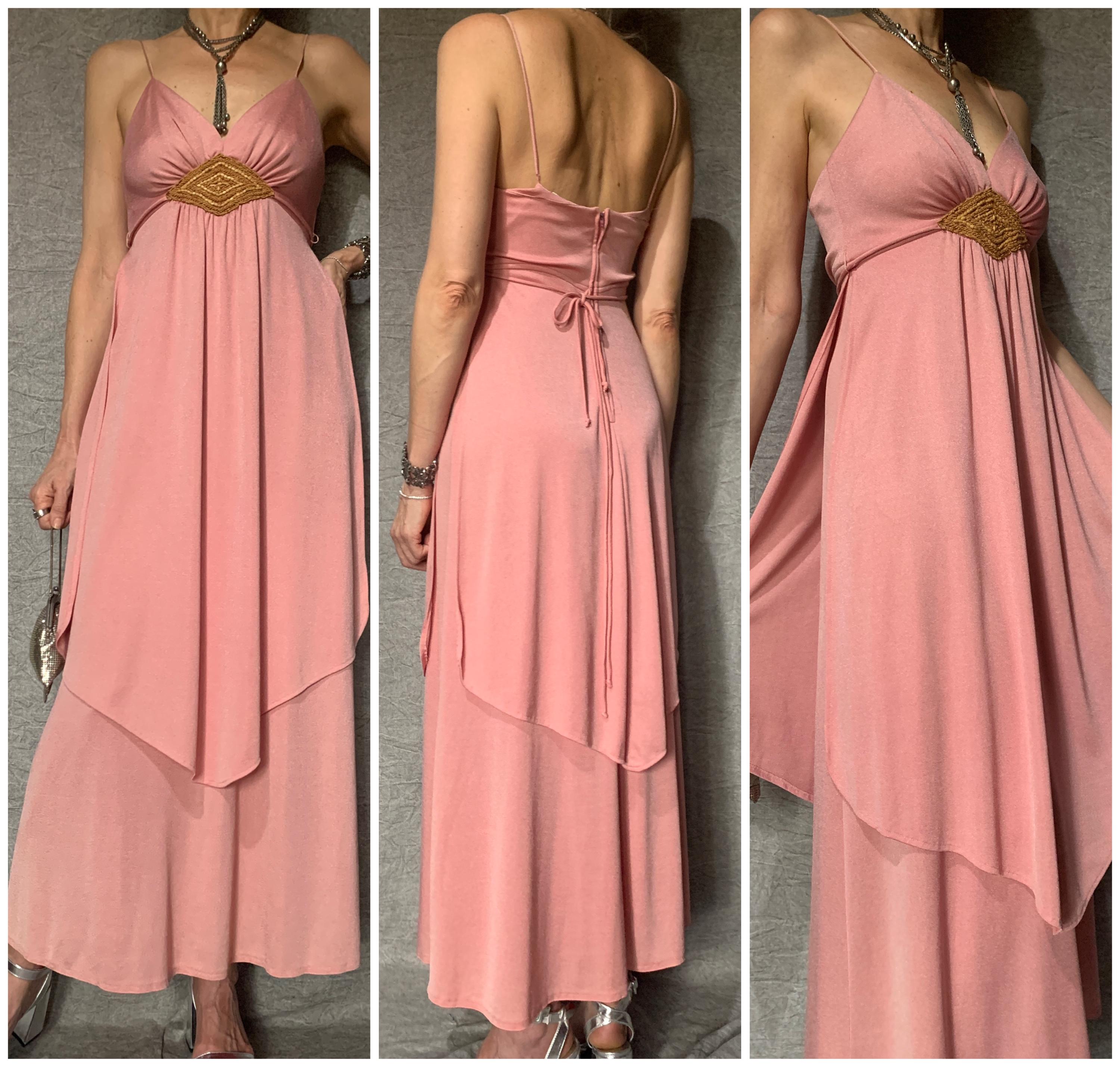 70年代ヴィンテージディスコスタジオ54サマードレス | ビーズ