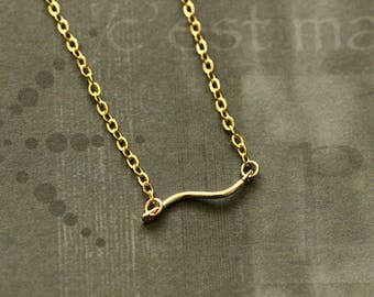 Branch Necklace, Gold Plated Necklace, Nature Necklace, Gold Necklace, Minimal Necklace, Layering Necklace, Pendant Necklace