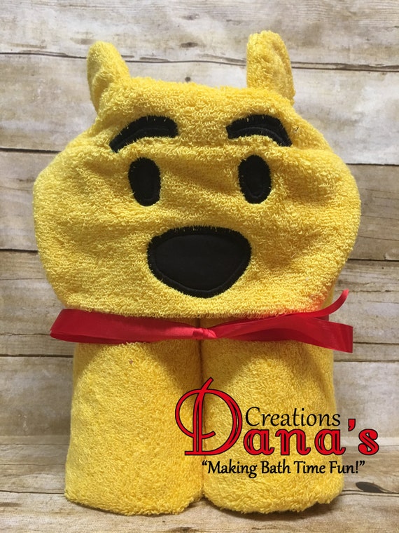 winnie the pooh hooded towel