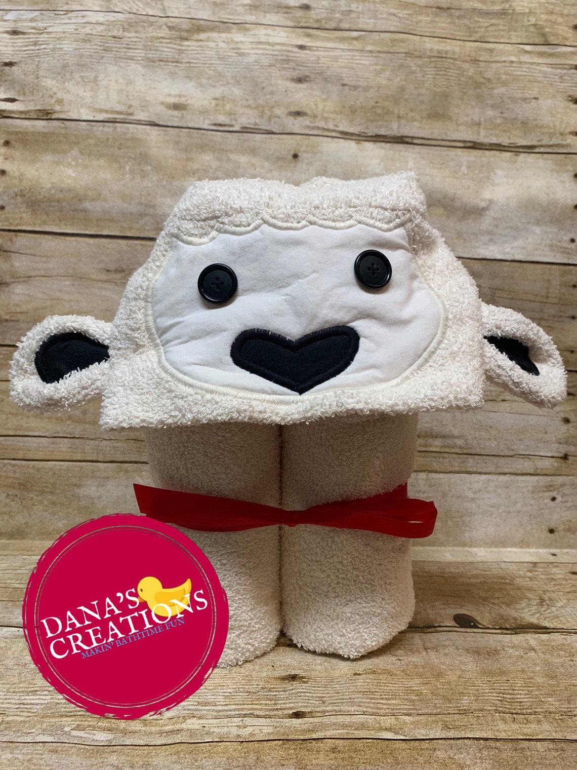 Lamb Hooded Towel Kids Hooded Towel Sheep Hooded Towel Etsy