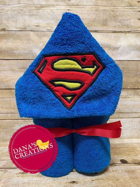 superhero hooded towel