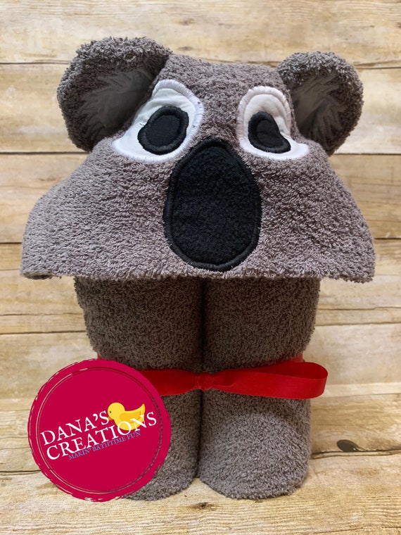 koala hooded towel
