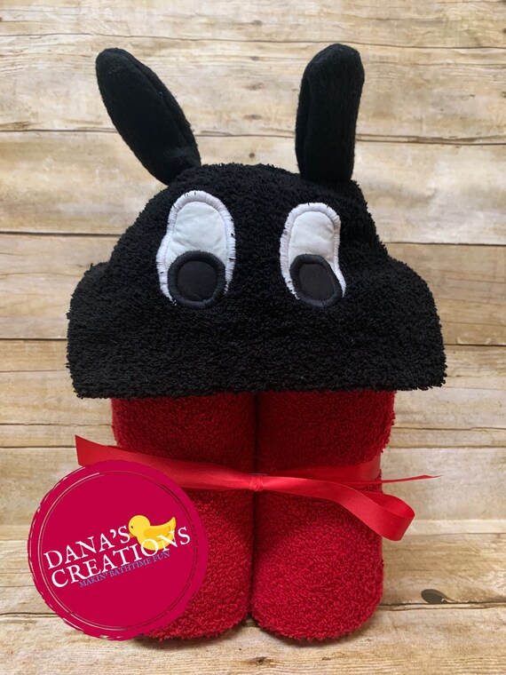 ladybug hooded towel