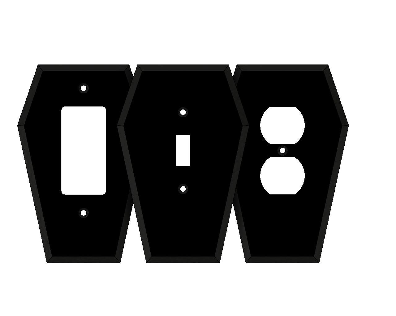 Coffin Light Switch Cover // Gothic Home Decor Goth Etsy