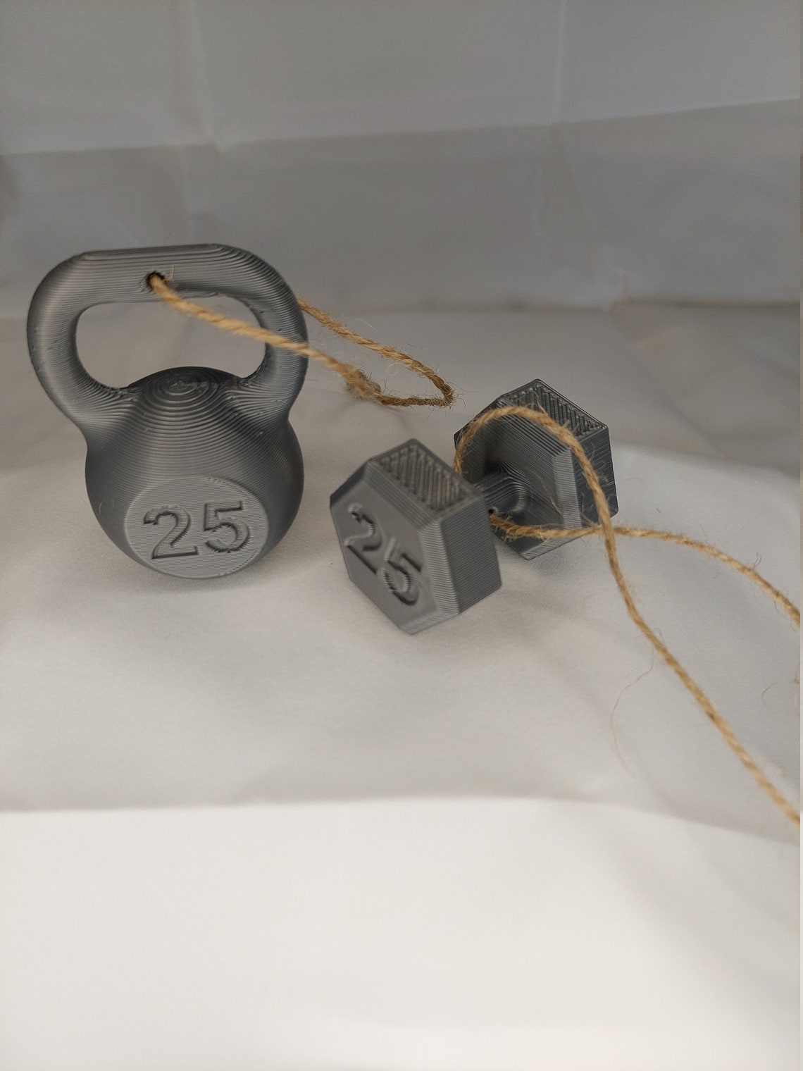 Kettlebell Ornament // Dumbbell Ornament // Weightlifting - Etsy
