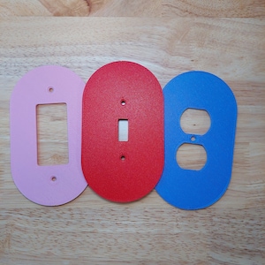 Oval Light Switch Cover / Midcentury modern / Atomic Age / Atomic Retro / Trendy / Mid-Century Modern