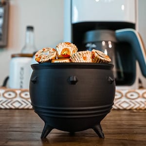 Spiked Cauldron / Candy Dish / Spooky Halloween Decor / St Patricks day / Succulent Planter / Cauldron Planter