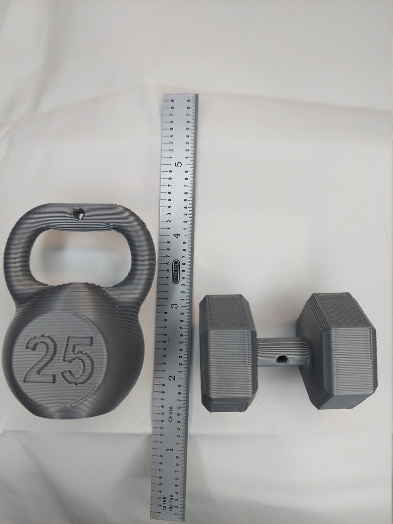Kettlebell Ornament // Dumbbell Ornament // Weightlifting - Etsy