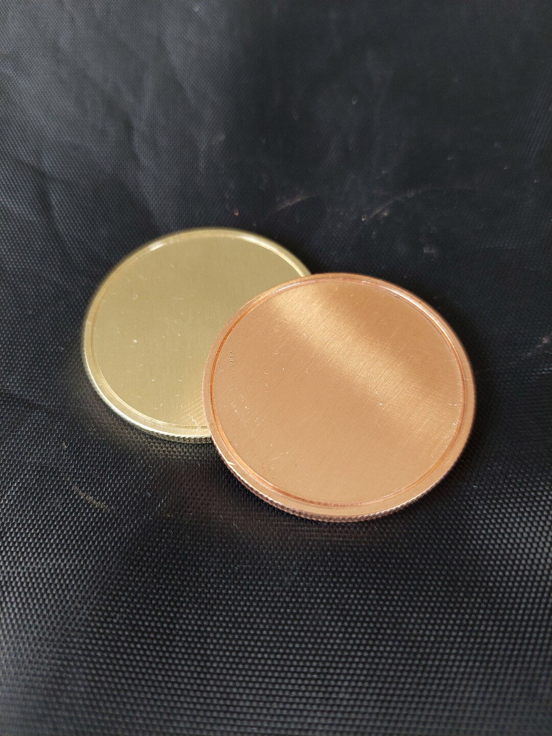 Brass Coin Blanks / Challenge Coin / Reed Edge / Copper Coin Blanks