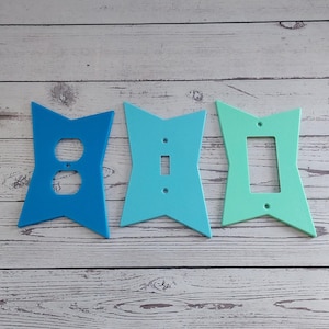 Retro Bowtie v2  Light Switch Cover / Retro Decor / Midcentury Modern / Atomic Age / Atomic Retro /