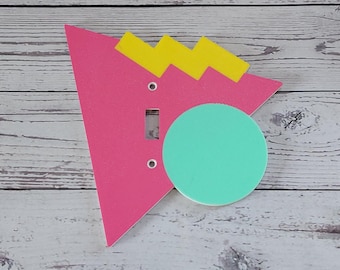 80s Light Switch Cover / Retro light switch cover / Retro Room Decor / 90s decor / Trendy