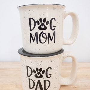 Dog Mom Dad Coffee Camp Mug Animal Lover