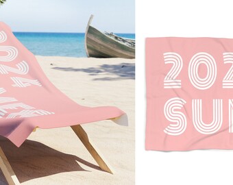 Custom Personalized Beach Towel With Name Or Photo - 30x60 Inch Microfiber Quick Dry Blanket For Pool & Travel
