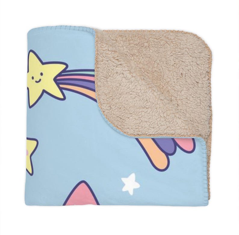 Personalized UNICORN Blanket, Custom Name Sherpa or Minky Blanket, Great gift for Baby, Toddler, Kids, Teens & Adults image 9