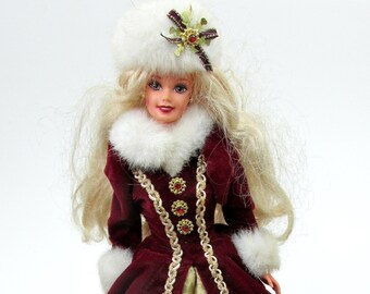 vintage christmas barbie