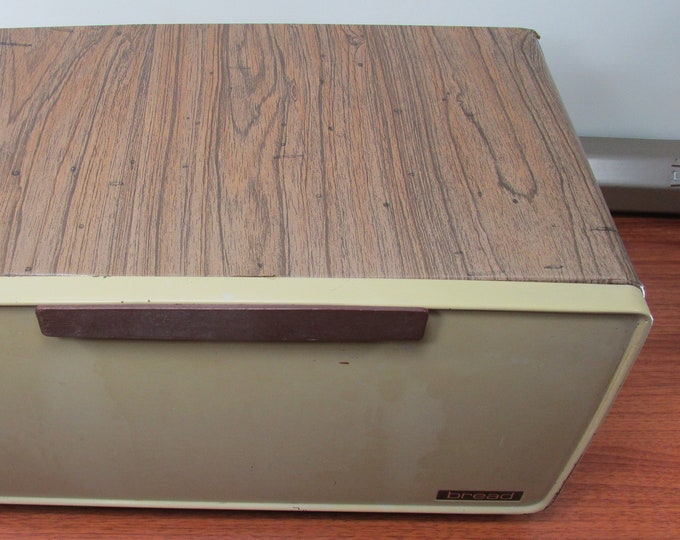 Vintage Harvest Yellow Metal Bread Box Made in USA 1970s Etsy
