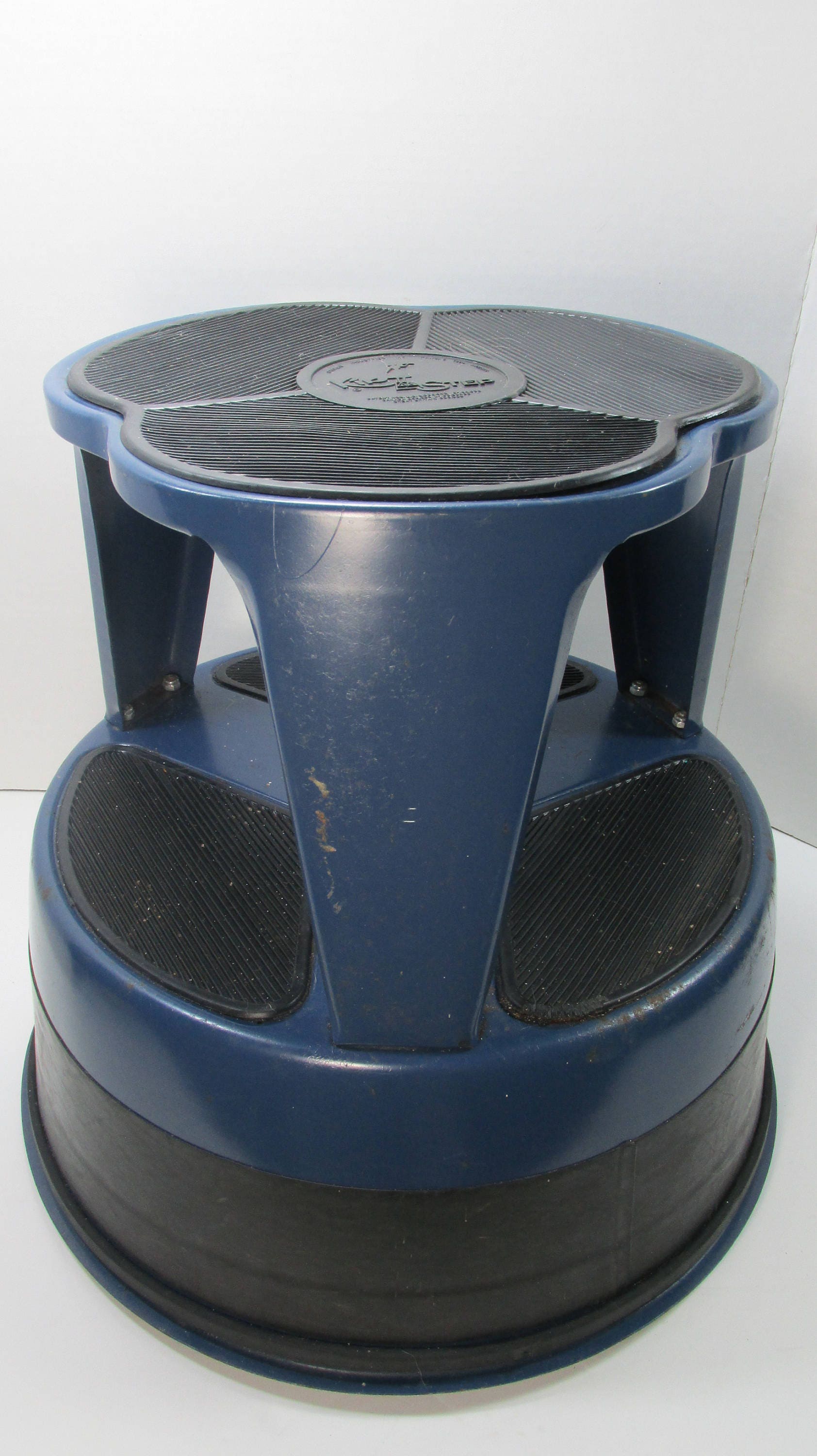Vintage Cramer Industries Kik Step Stool on Wheels in Blue Etsy