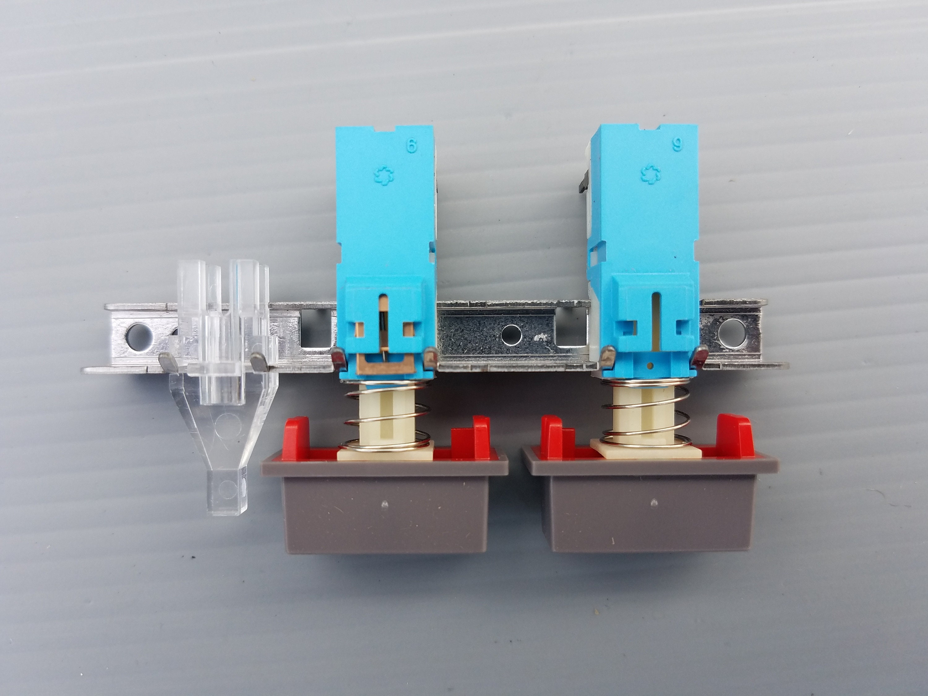 Nintendo NES Power and Reset Switch Assembly With Light Tunnel NEW