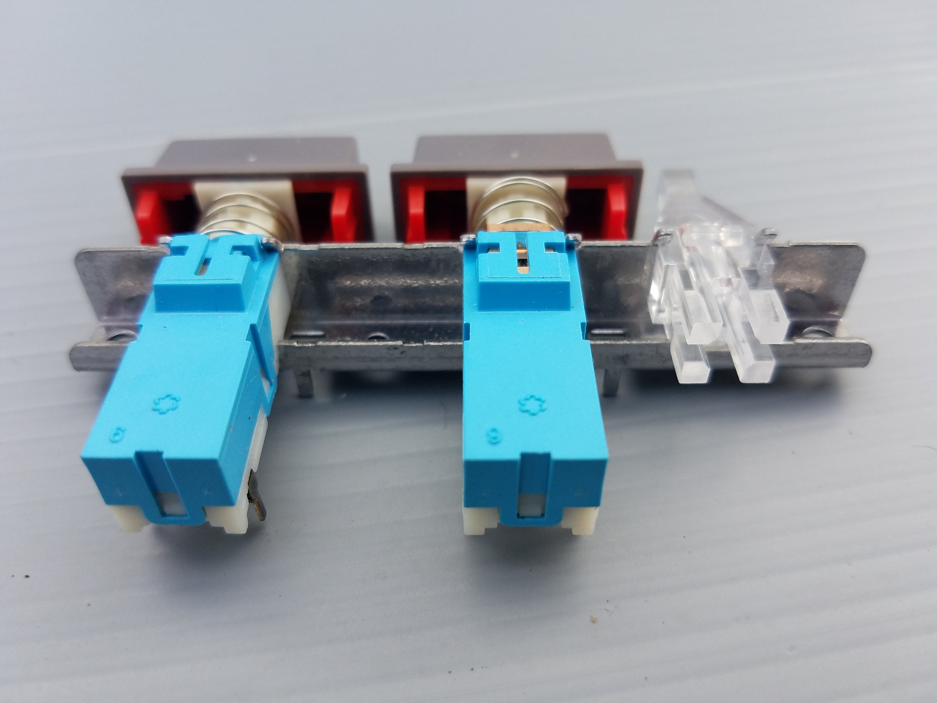 Nintendo NES Power and Reset Switch Assembly With Light Tunnel NEW