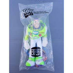 Buzz Lightyear Burger King 1995 Toy Story Disney's Pixar 10" Plush Sealed image 2