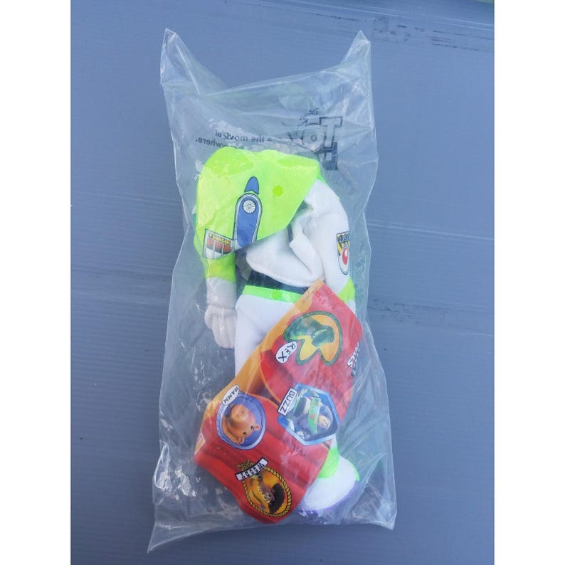 Buzz Lightyear Burger King 1995 Toy Story Disney's Pixar 10" Plush Sealed image 6