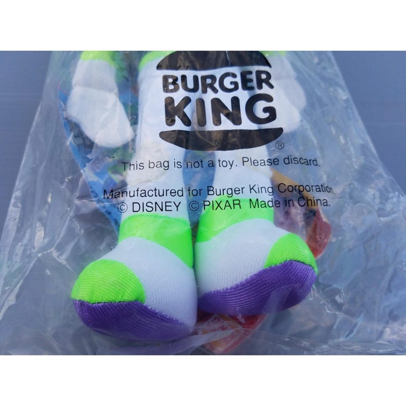 Buzz Lightyear Burger King 1995 Toy Story Disney's Pixar 10" Plush Sealed image 4