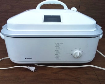 Vintage Kenmore 18 QT. Dual Purpose Electric Roaster Oven That Converts Into 3 Pan Buffet Server