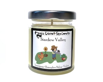 Stardew Valley - Vela de soja - Tarro de vidrio de 4 oz