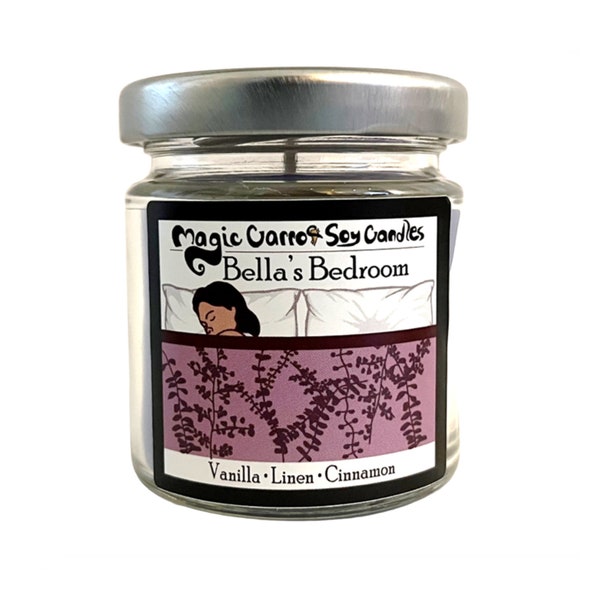 Bella's Bedroom - Soy Candle - 4 oz Glass Jar