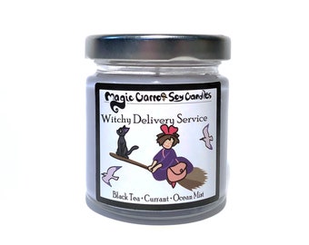 Witchy Delivery Service - Świeca sojowa - Słoik na świecę 4 uncje