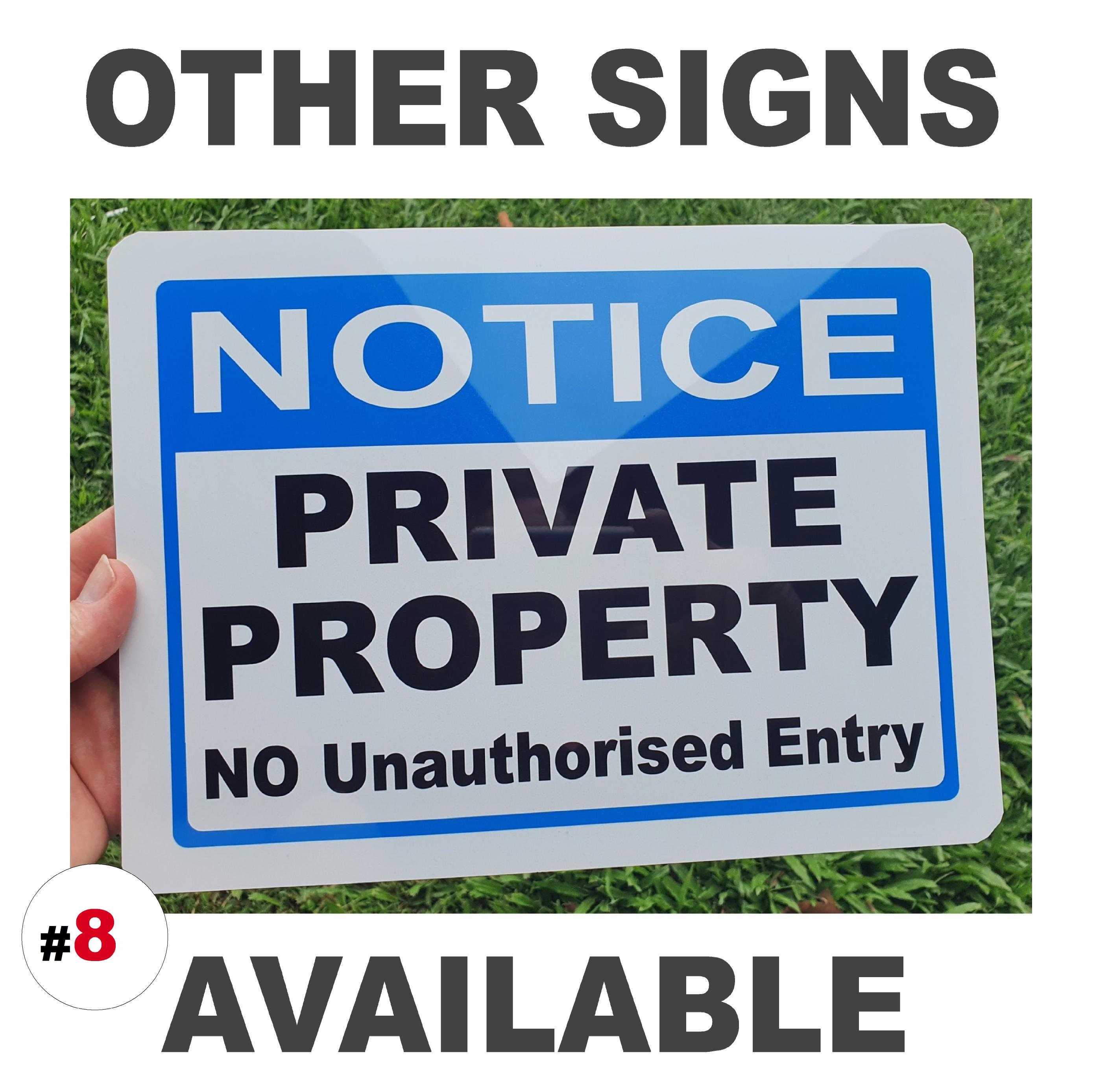 Private Property Do Not Enter Sign - Etsy