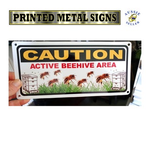 Beehive apiary sign