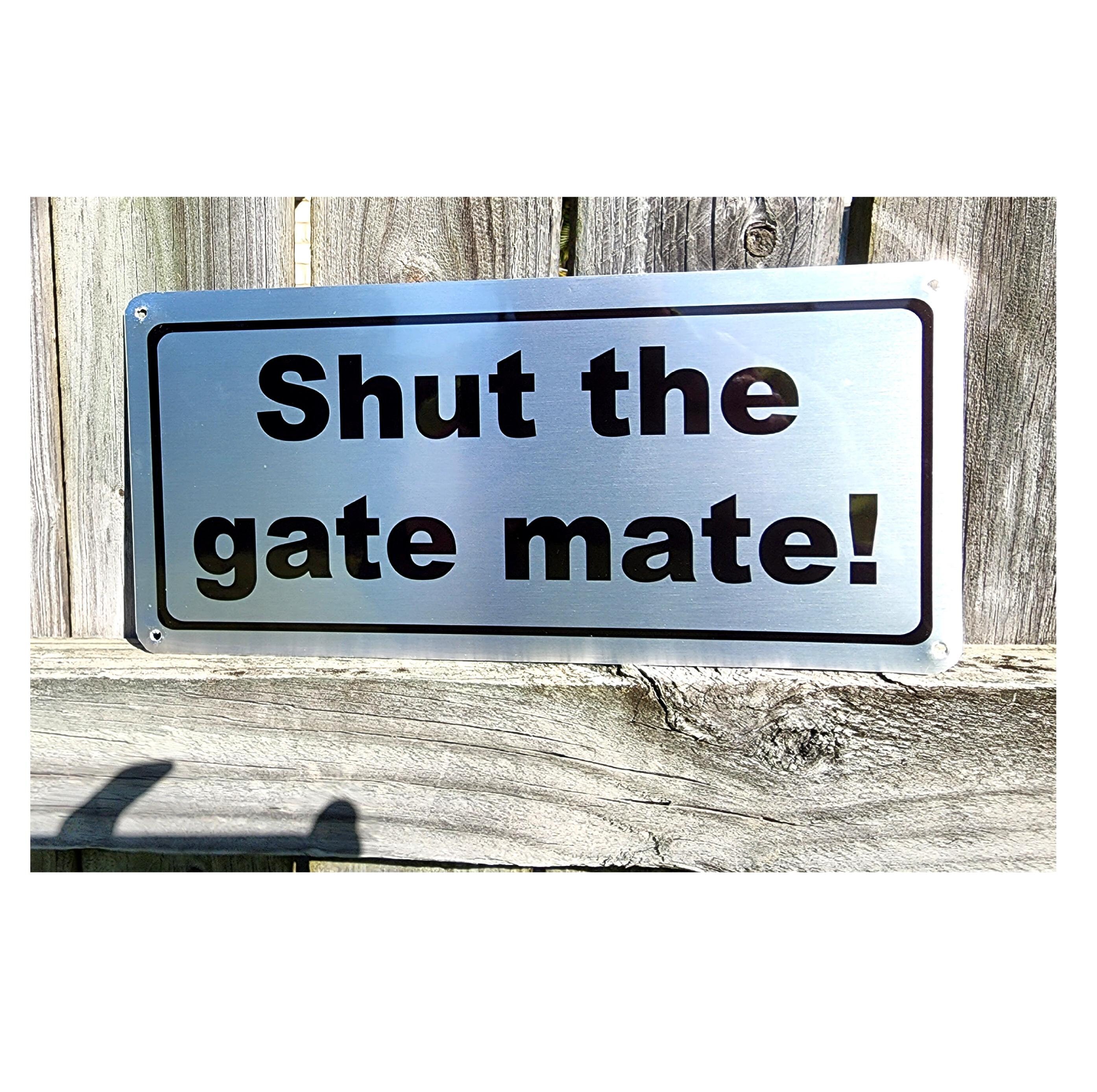 Funny Gate Sign - Etsy Australia