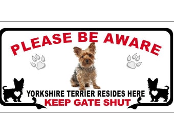 Yorkshire Terrier Sign