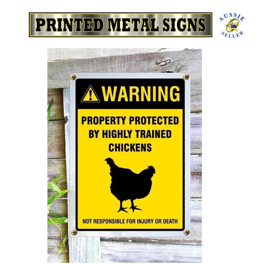 Chicken Yield Sign Chickens Metal Farm Sign - Etsy
