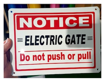 Electric Gate Farm property gate sign