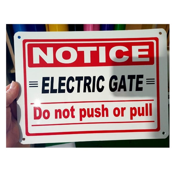 Electric Gate Farm property gate sign