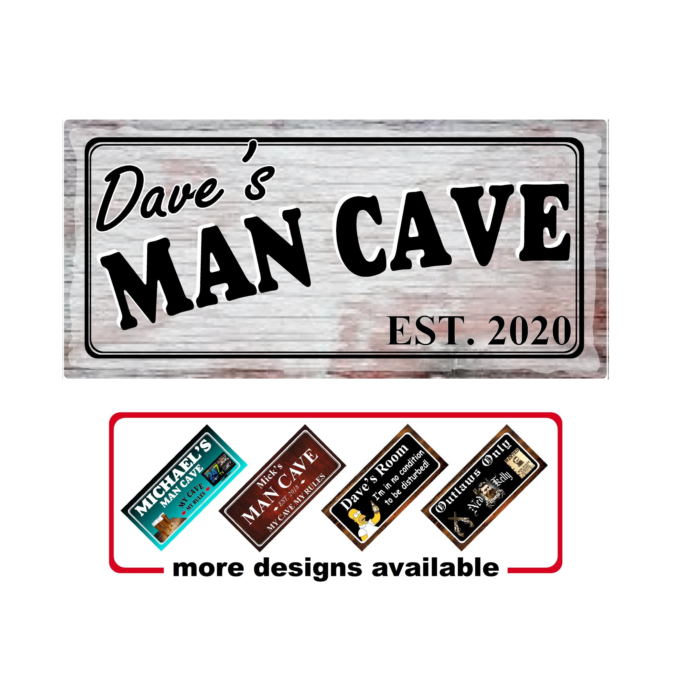 Personalised Man Cave bar sign Etsy